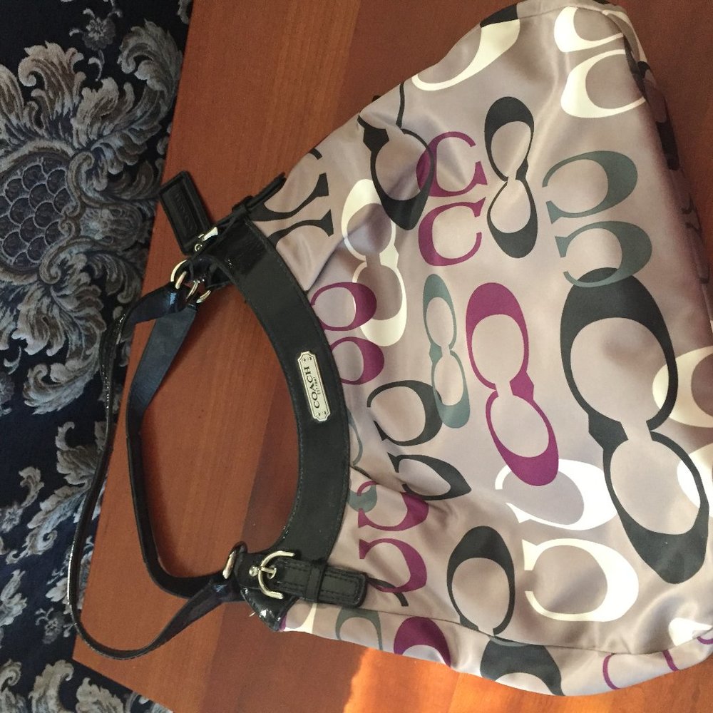 COACH SOHO OPTIC PRINT LARGE HOBO BAG